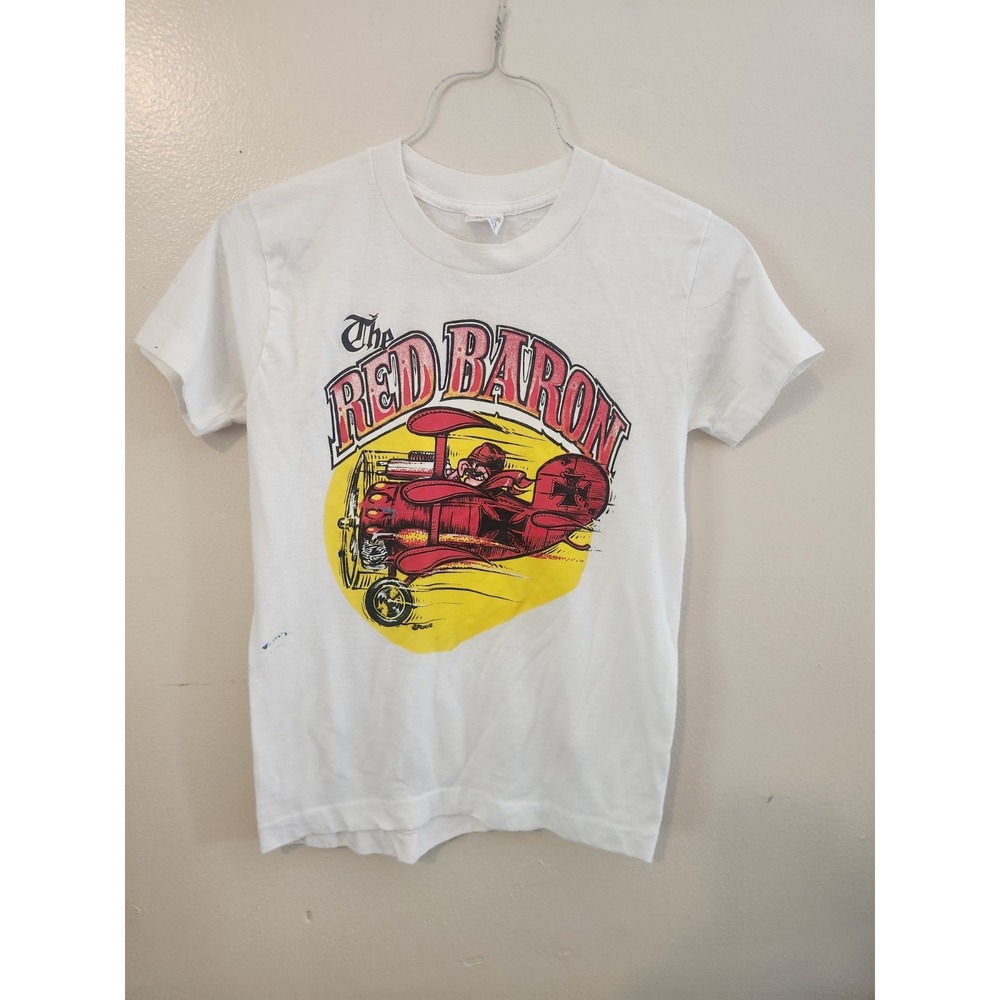Vintage The Red‎ Baron Kids Shirt Royal Knight Size 14 Made In USA Single Stitch